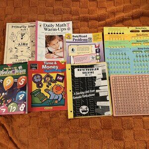 Educational math bundle grades first through third